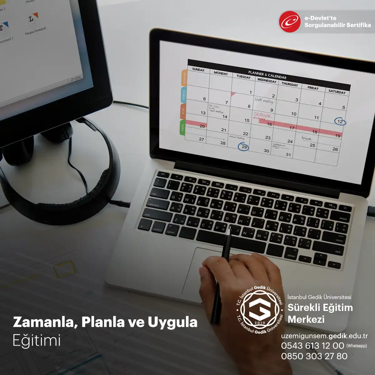 Zamanla, Planla ve Uygula Eğitimi